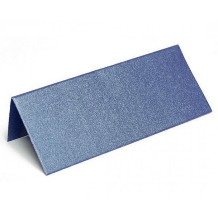 Bordkort- Metallic Mørkeblå
